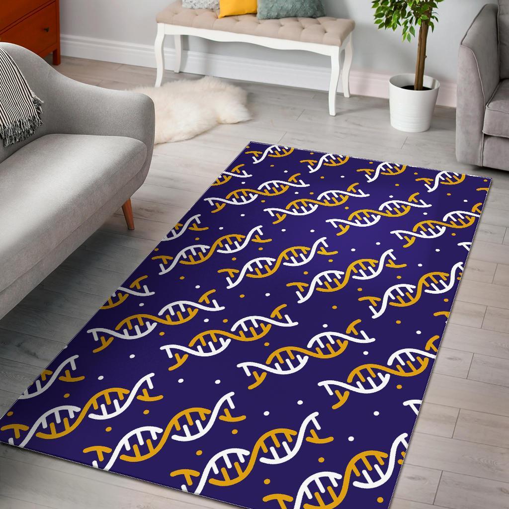 Dna Print Pattern Floor Mat-grizzshop