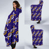 Dna Print Pattern Hooded Blanket-grizzshop