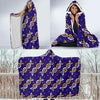 Dna Print Pattern Hooded Blanket-grizzshop