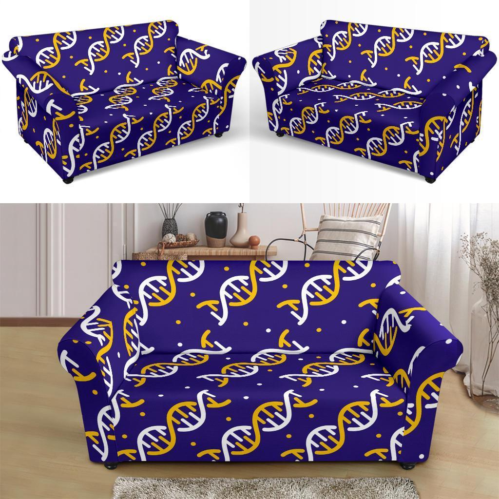 Dna Print Pattern Loveseat Cover-grizzshop