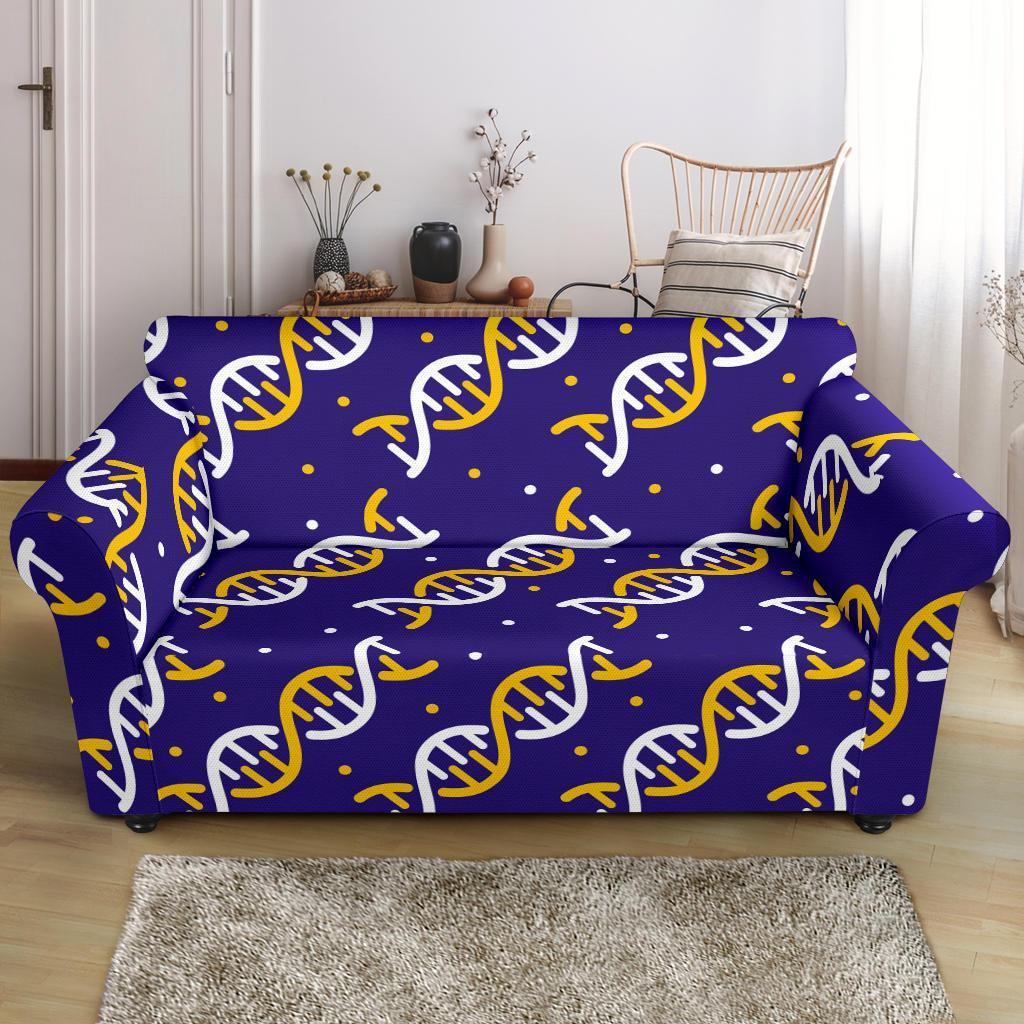 Dna Print Pattern Loveseat Cover-grizzshop