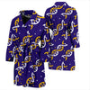 Dna Print Pattern Men Long Robe-grizzshop