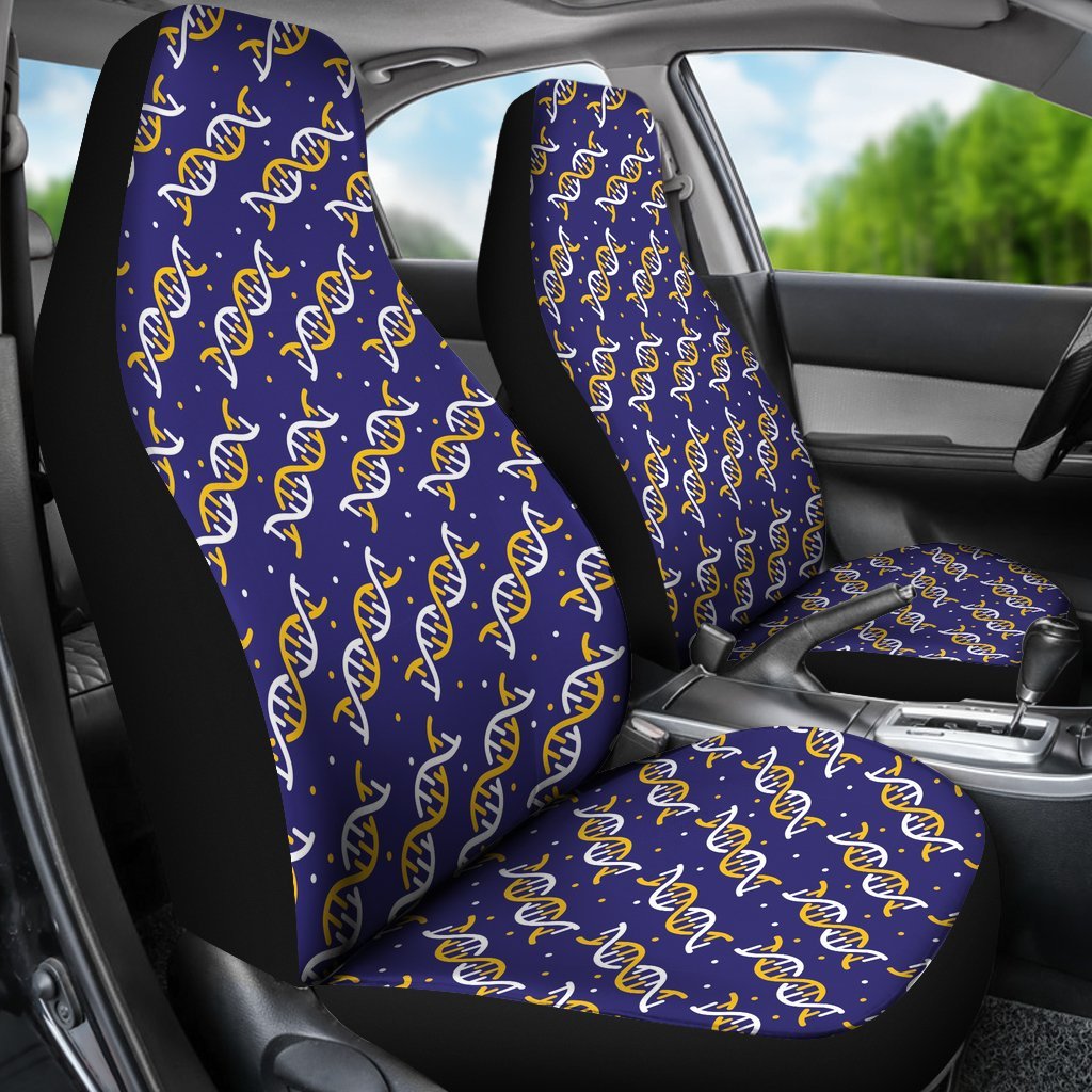 Dna Print Pattern Universal Fit Car Seat Cover-grizzshop