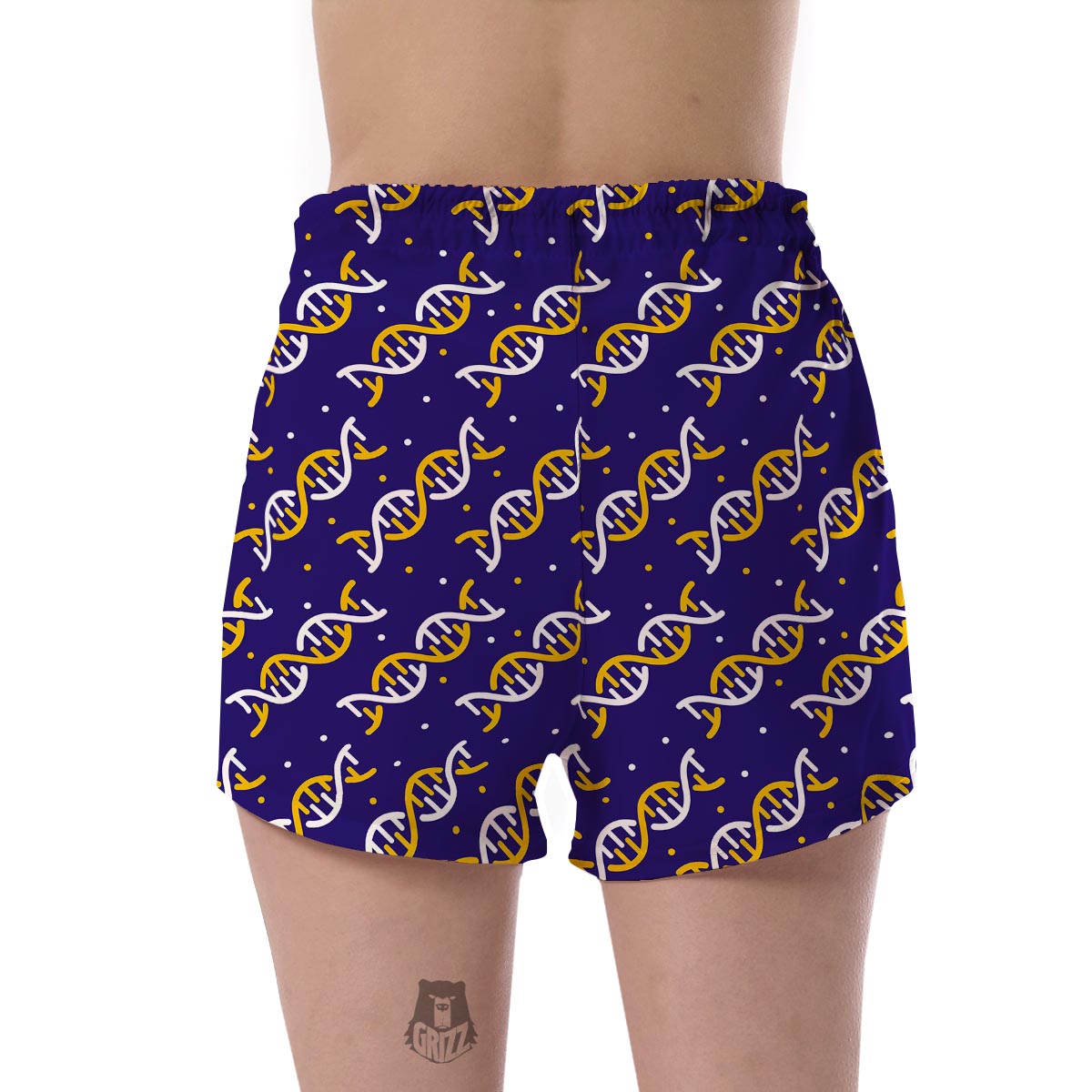 Dna Print Pattern Women's Shorts-grizzshop