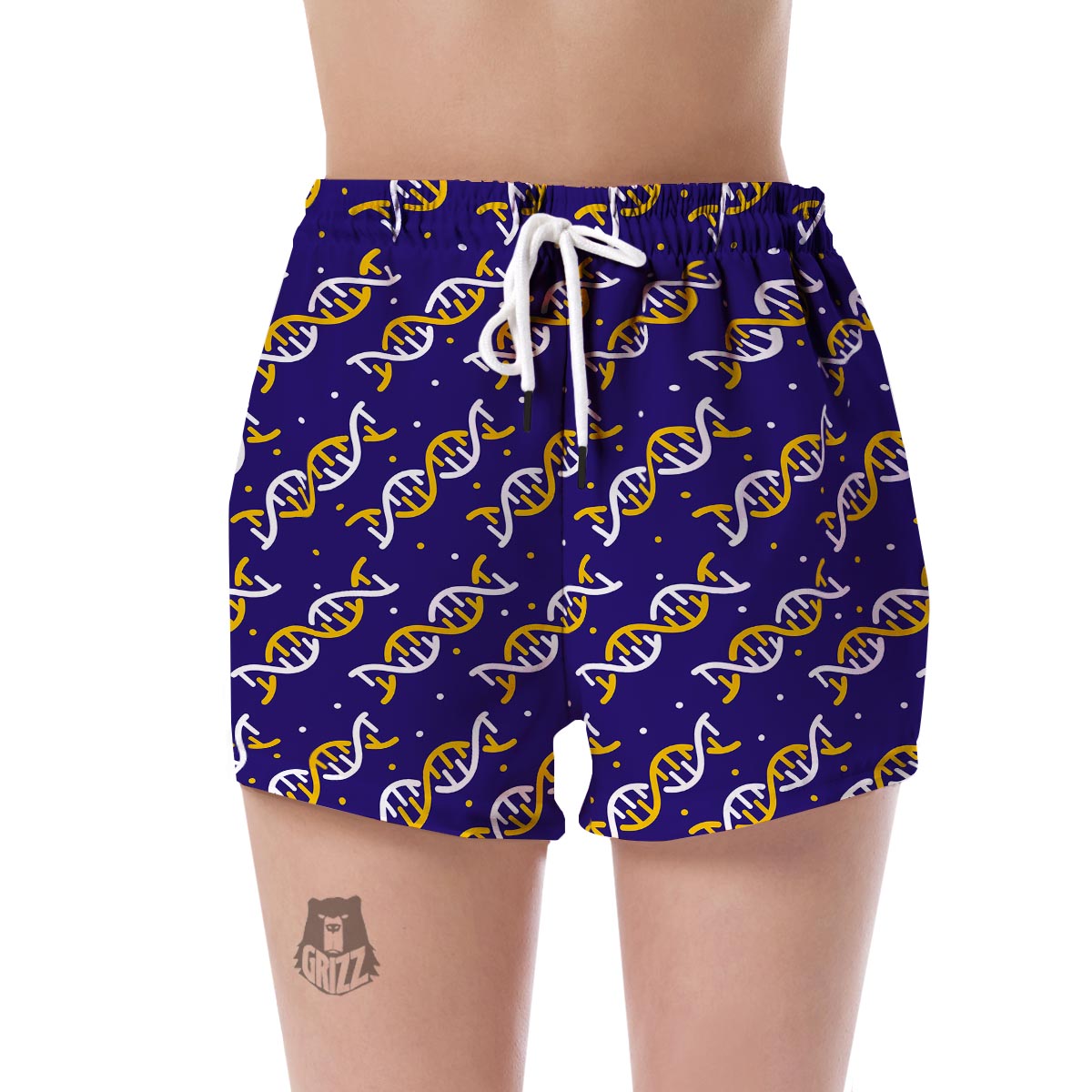 Dna Print Pattern Women's Shorts-grizzshop