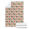 Doberman Dog Pattern Print Blanket-grizzshop