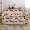 Doberman Dog Pattern Print Loveseat Cover-grizzshop