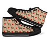 Doberman Dog Pattern Print Men Women's High Top Shoes-grizzshop