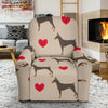 Doberman Dog Pattern Print Recliner Cover-grizzshop