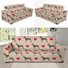 Doberman Dog Pattern Print Sofa Covers-grizzshop