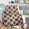 Doberman Dog Print Pattern Blanket-grizzshop