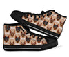 Doberman Dog Print Pattern Men Women's High Top Shoes-grizzshop