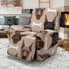 Doberman Dog Print Pattern Recliner Cover-grizzshop