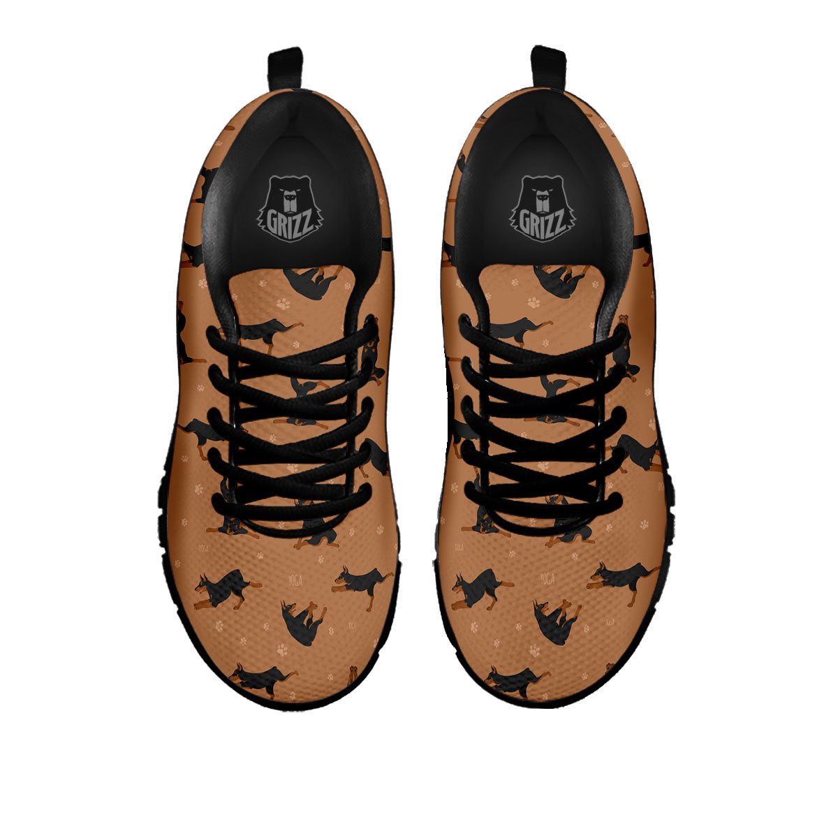 Dobermann Print Pattern Black Sneaker-grizzshop