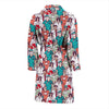 Docter Nurse Pattern Print Men Long Robe-grizzshop