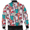 Docter Nurse Pattern Print Men's Bomber Jacket-grizzshop