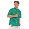 Doctor Teddy Bear Print Pattern Men's Short Sleeve Shirts-grizzshop