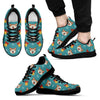 Load image into Gallery viewer, Dog Akita Pattern Print Black Sneaker Shoes For Men Women-grizzshop