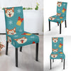 Dog Akita Pattern Print Chair Cover-grizzshop