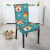 Dog Akita Pattern Print Chair Cover-grizzshop