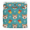 Dog Akita Pattern Print Duvet Cover Bedding Set-grizzshop