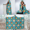 Dog Akita Pattern Print Hooded Blanket-grizzshop