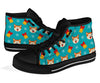 Dog Akita Pattern Print Men Women's High Top Shoes-grizzshop