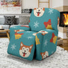 Dog Akita Pattern Print Recliner Cover-grizzshop