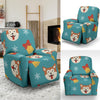 Dog Akita Pattern Print Recliner Cover-grizzshop