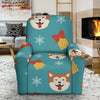 Dog Akita Pattern Print Recliner Cover-grizzshop