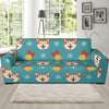 Dog Akita Pattern Print Sofa Covers-grizzshop