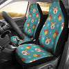 Dog Akita Pattern Print Universal Fit Car Seat Cover-grizzshop