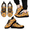 Dog Akita Print Pattern Black Sneaker Shoes For Men Women-grizzshop