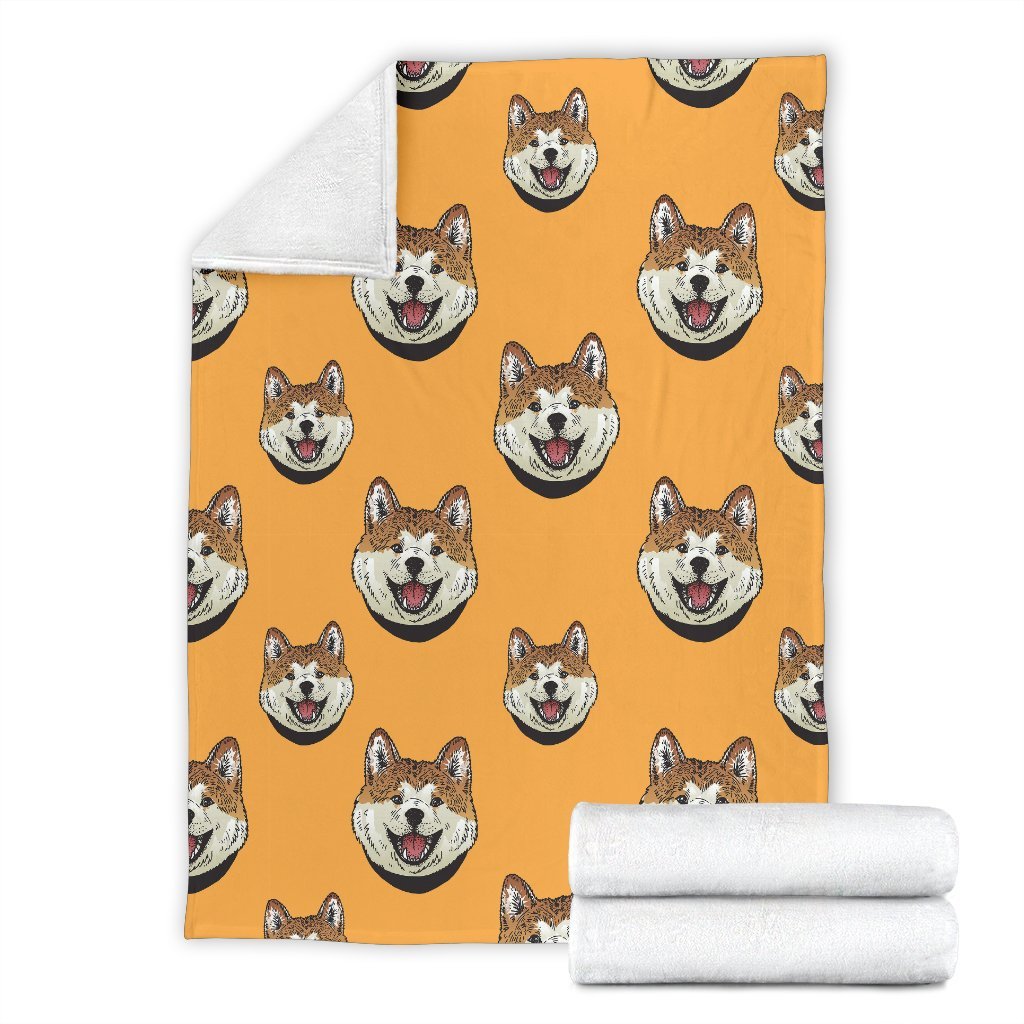 Dog Akita Print Pattern Blanket-grizzshop