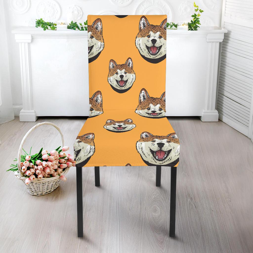 Dog Akita Print Pattern Chair Cover-grizzshop