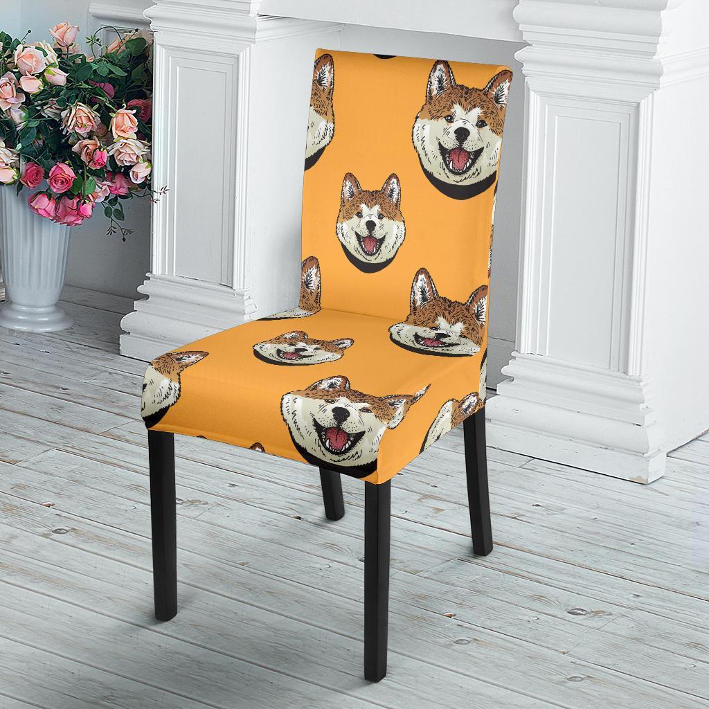 Dog Akita Print Pattern Chair Cover-grizzshop