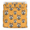 Dog Akita Print Pattern Duvet Cover Bedding Set-grizzshop