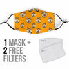 Dog Akita Print Pattern Face Mask-grizzshop