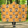 Dog Akita Print Pattern Hooded Blanket-grizzshop