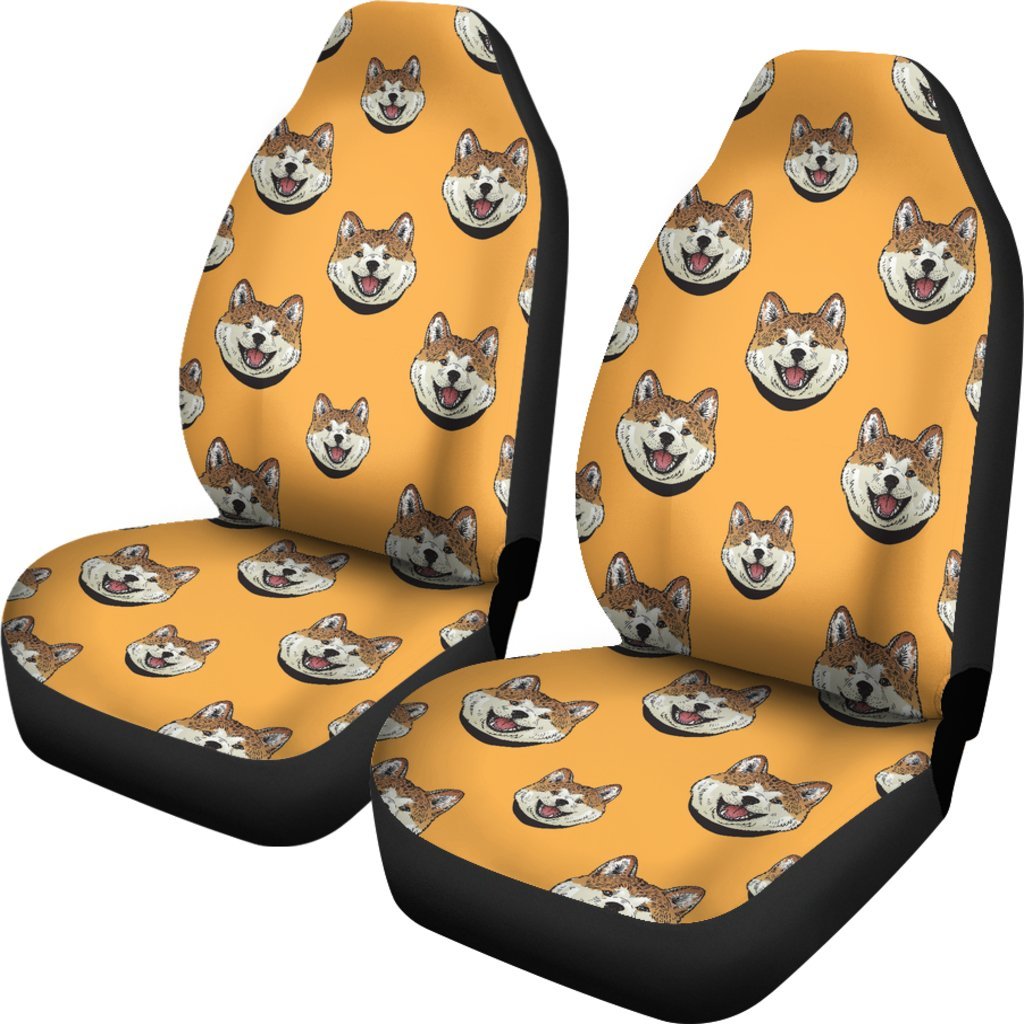 Dog Akita Print Pattern Universal Fit Car Seat Cover-grizzshop