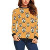 Dog Akita Print Pattern Women Crewneck Sweatshirt-grizzshop