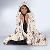 Dog Basset Hound Pattern Print Hooded Blanket-grizzshop