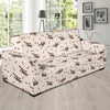 Dog Basset Hound Pattern Print Sofa Covers-grizzshop