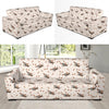 Dog Basset Hound Pattern Print Sofa Covers-grizzshop