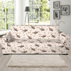 Dog Basset Hound Pattern Print Sofa Covers-grizzshop