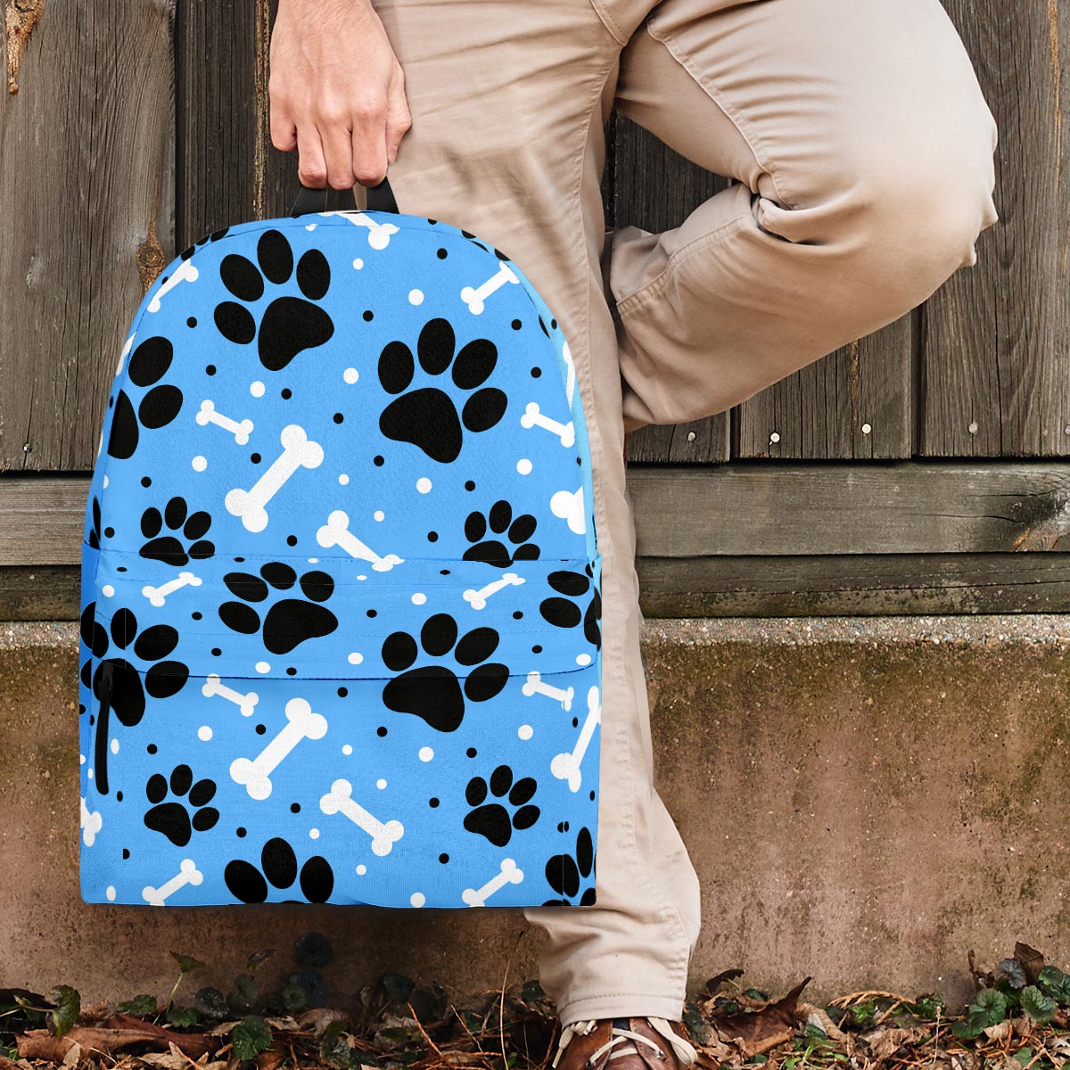 Dog Bone Paw Backpack-grizzshop