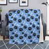 Dog Bone Paw Blanket-grizzshop