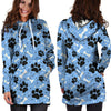 Dog Bone Paw Hoodie Dress-grizzshop