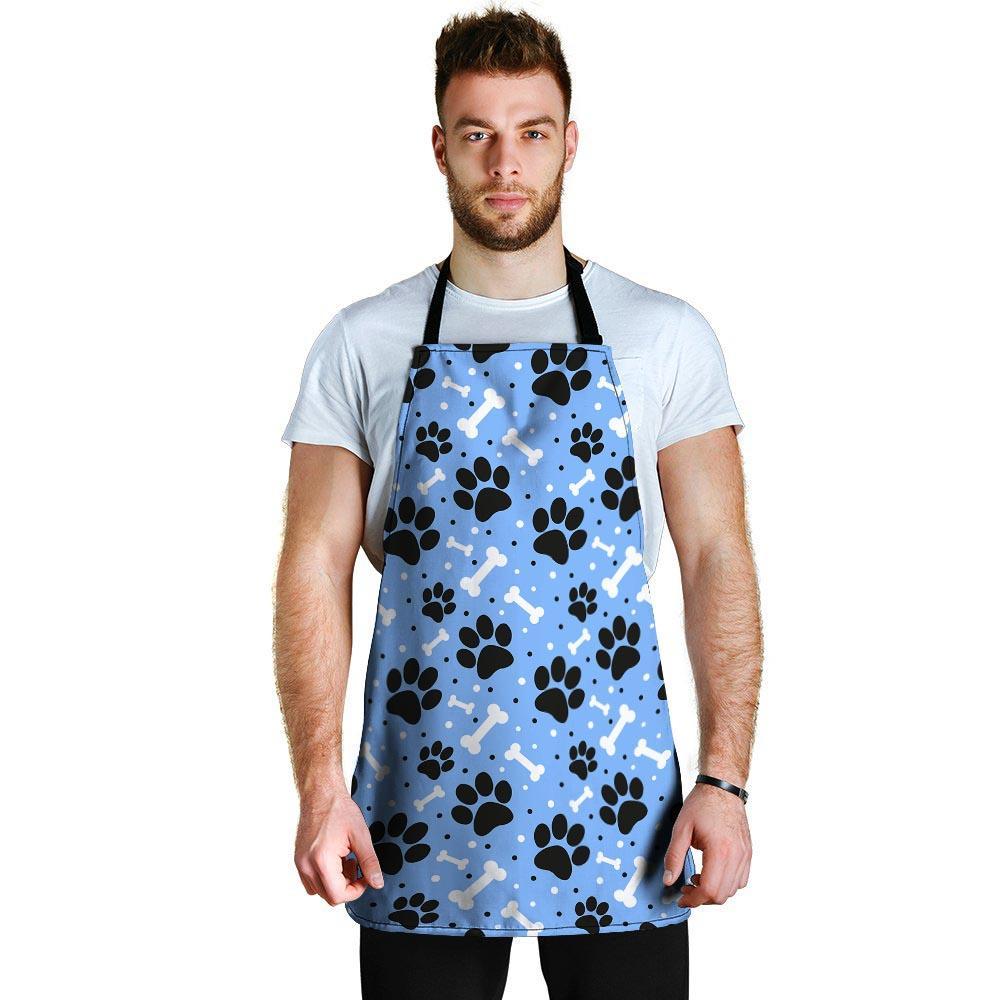 Dog Bone Paw Men's Apron-grizzshop