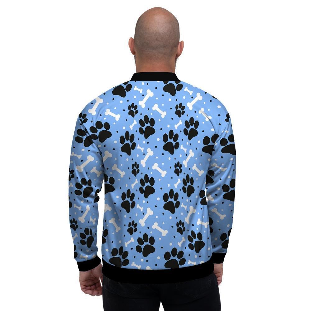 Dog Bone Paw Men's Bomber Jacket-grizzshop